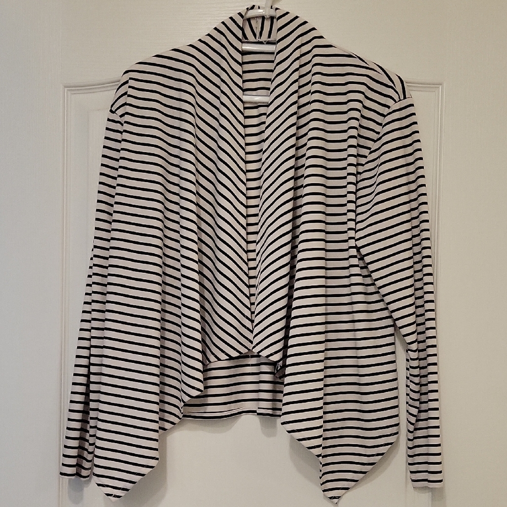 Striped Black and White Cardigan